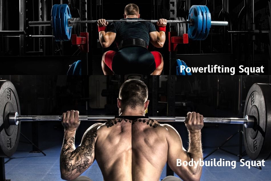 Powerlifting Squat vs. Bodybuilding Squat – A Quick Difference